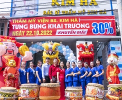 Khai trương thẩm mỹ viện bác sĩ kim hà 22-10-2022