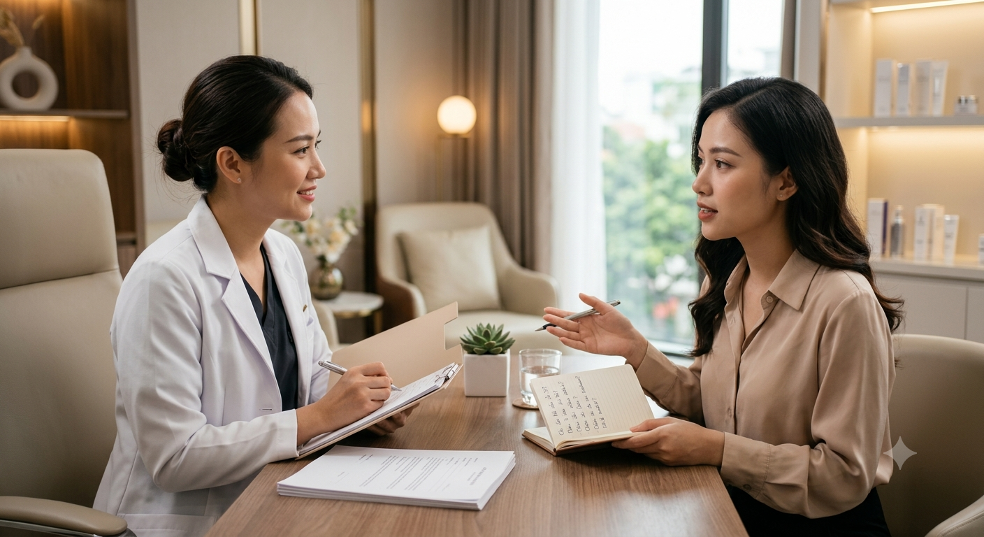 Tại sao cần chuẩn bị câu hỏi trước buổi tư vấn thẩm mỹ?